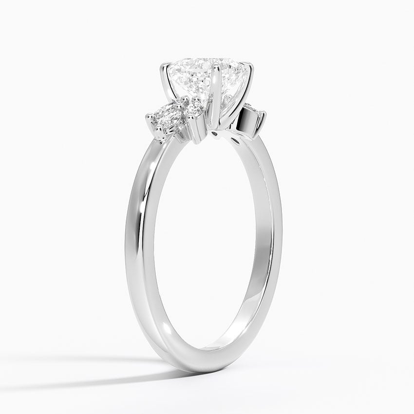 Stella Diamond Ring Platinum Cushion Engagement Ring
