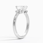 Stella Diamond Ring Platinum Emerald Engagement Ring