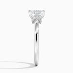 Stella Diamond Ring Platinum Emerald Engagement Ring