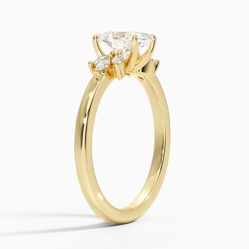 Stella Diamond Ring Yellow Gold 18k Oval Engagement Ring