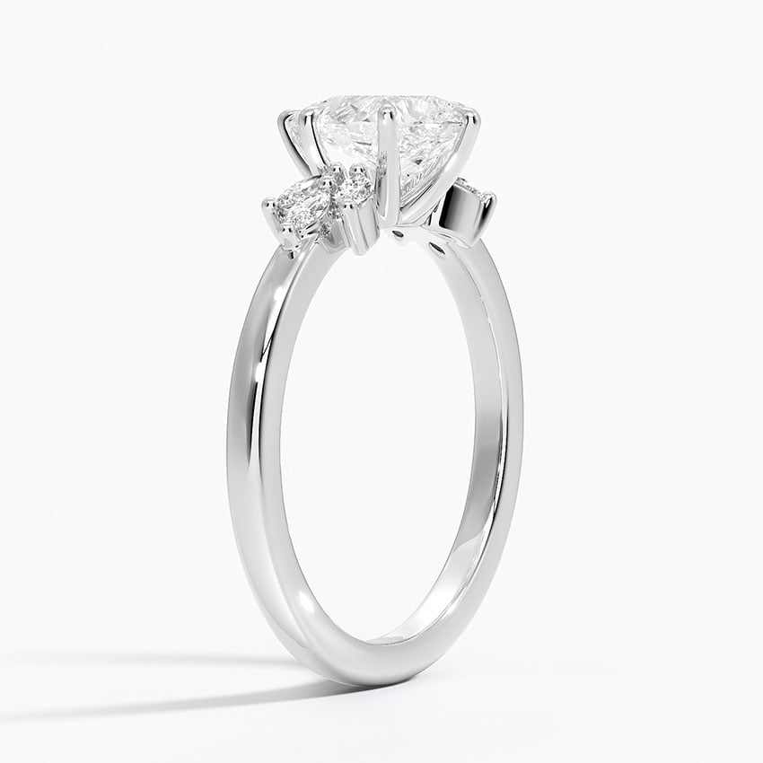 Stella Diamond Ring Platinum Pear Engagement Ring