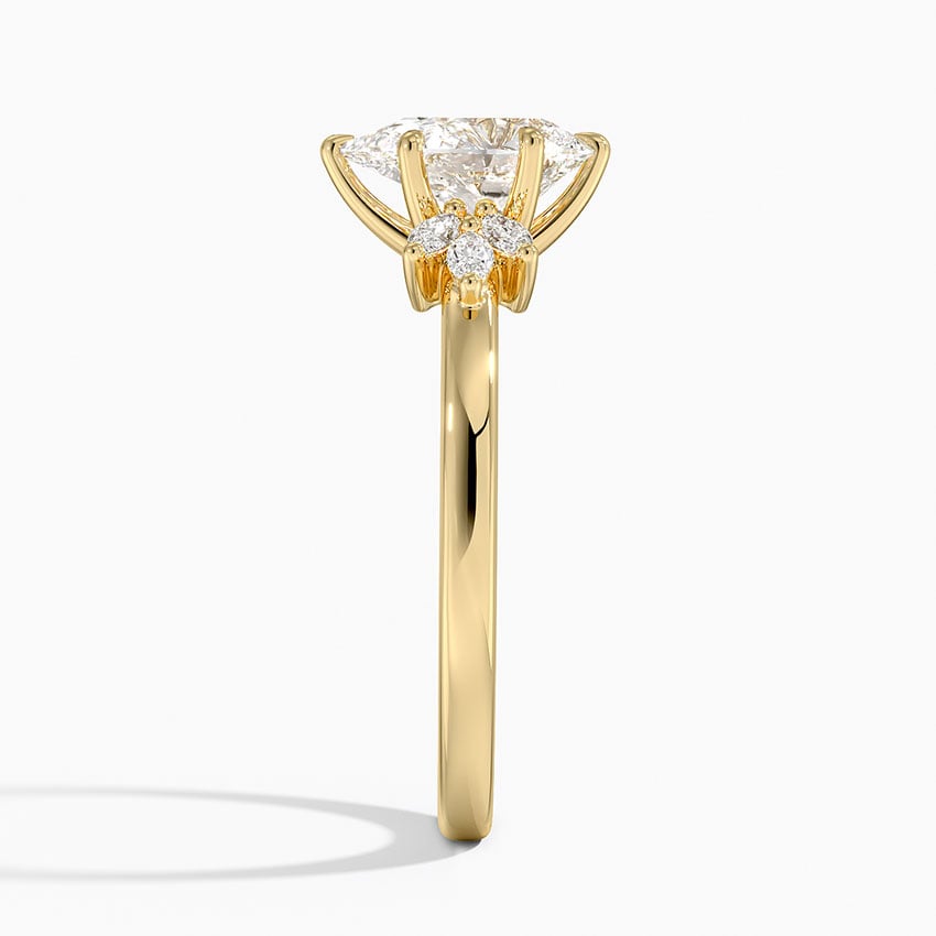 Stella Diamond Ring Yellow Gold 18k Pear Engagement Ring