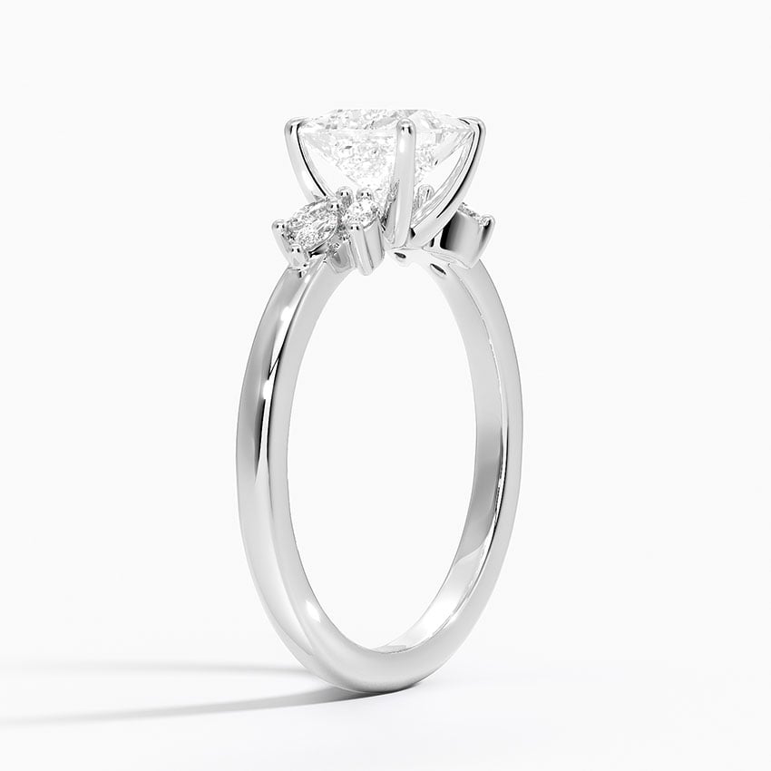 Stella Diamond Ring Platinum Princess Engagement Ring