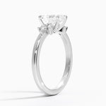 Stella Diamond Ring Platinum Radiant Engagement Ring