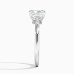 Stella Diamond Ring Platinum Radiant Engagement Ring