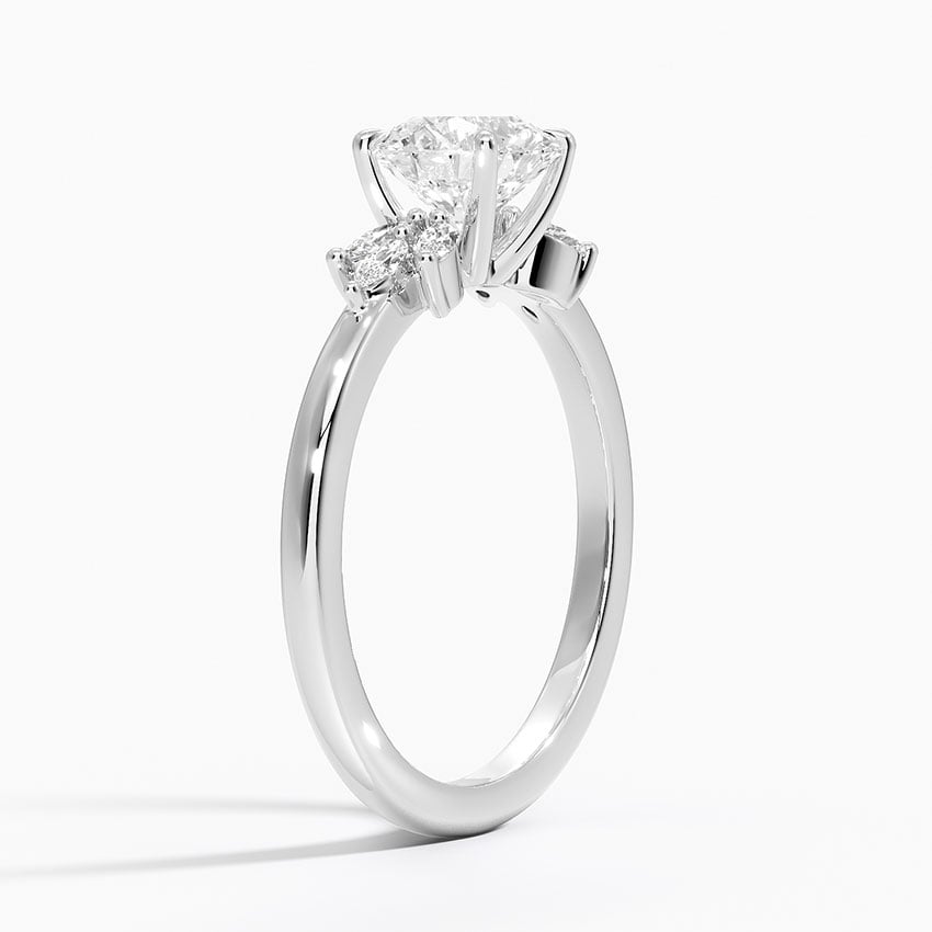 Stella Diamond Ring Platinum Round Engagement Ring