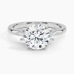 Stella Diamond Ring Platinum Round Engagement Ring