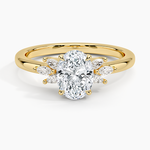 Stella Diamond Ring Yellow Gold 18k Oval Engagement Ring