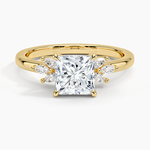 Stella Diamond Ring Yellow Gold 18k Princess Engagement Ring