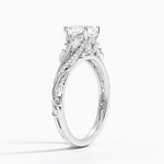 Begonia Vine Diamond Ring (1/2 ct. tw.) Platinum Asscher Engagement Ring