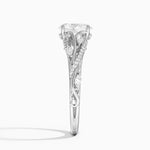 Begonia Vine Diamond Ring (1/2 ct. tw.) Platinum Oval Engagement Ring