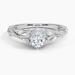 Begonia Vine Diamond Ring (1/2 ct. tw.) Platinum Pear Engagement Ring