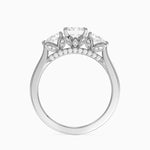 Petal Pear Three Stone Diamond Ring (1/2 ct. tw.) Platinum Radiant Engagement Ring