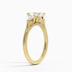 Petal Pear Three Stone Diamond Ring (1/2 ct. tw.) Yellow Gold 18k Radiant Engagement Ring