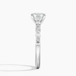Versailles Half Coverage Diamond Ring (1/3 ct. tw.) Platinum Asscher Engagement Ring