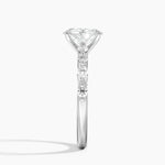 Versailles Half Coverage Diamond Ring (1/3 ct. tw.) Platinum Oval Engagement Ring