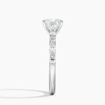 Versailles Half Coverage Diamond Ring (1/3 ct. tw.) Platinum Princess Engagement Ring