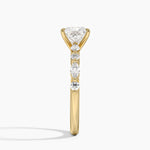 Versailles Half Coverage Diamond Ring (1/3 ct. tw.) Yellow Gold 18k Princess Engagement Ring