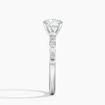Versailles Half Coverage Diamond Ring (1/3 ct. tw.) Platinum Round Engagement Ring
