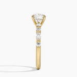 Versailles Half Coverage Diamond Ring (1/3 ct. tw.) Yellow Gold 18k Round Engagement Ring