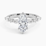 Versailles Half Coverage Diamond Ring (1/3 ct. tw.) Platinum Marquise Engagement Ring