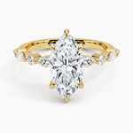 Versailles Half Coverage Diamond Ring (1/3 ct. tw.) Yellow Gold 18k Marquise Engagement Ring