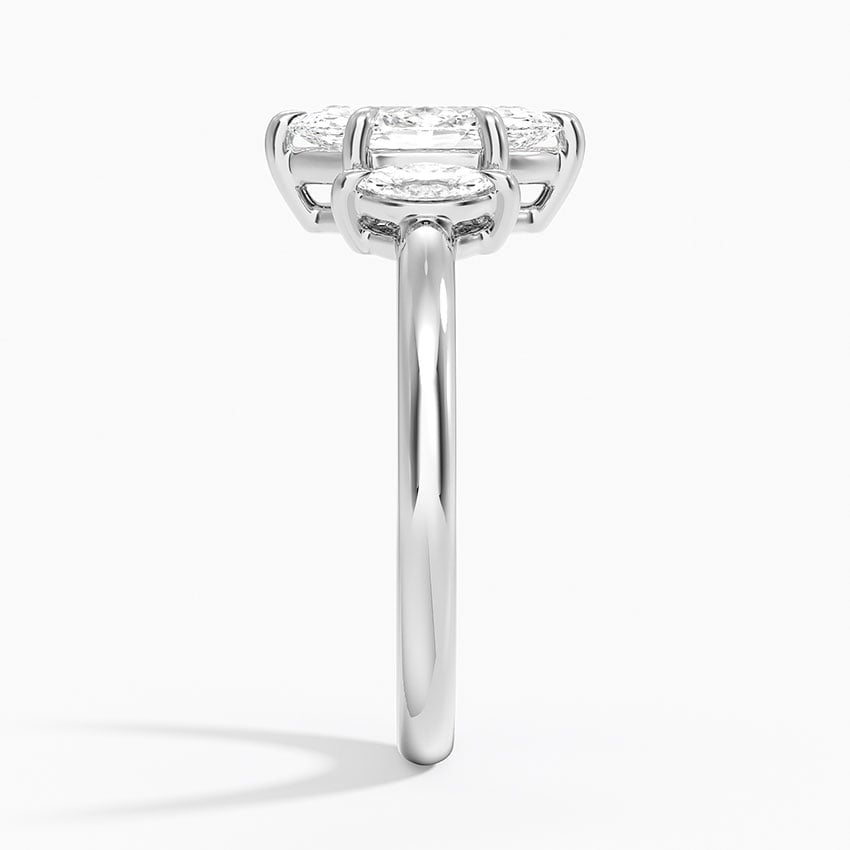 Sasha Three Stone Marquise Diamond Ring (1/3 ct. tw.) Platinum Marquise Engagement Ring