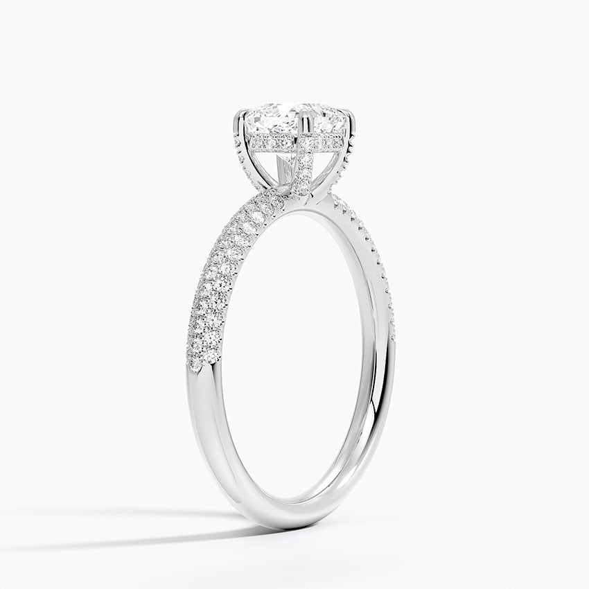 Valencia Diamond Ring (1/3 ct. tw.) Platinum Cushion Engagement Ring