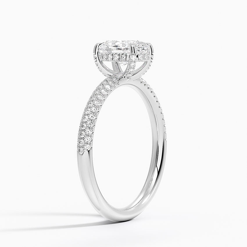 Valencia Diamond Ring (1/3 ct. tw.) Platinum Oval Engagement Ring