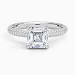 Valencia Diamond Ring (1/3 ct. tw.) Platinum Asscher Engagement Ring