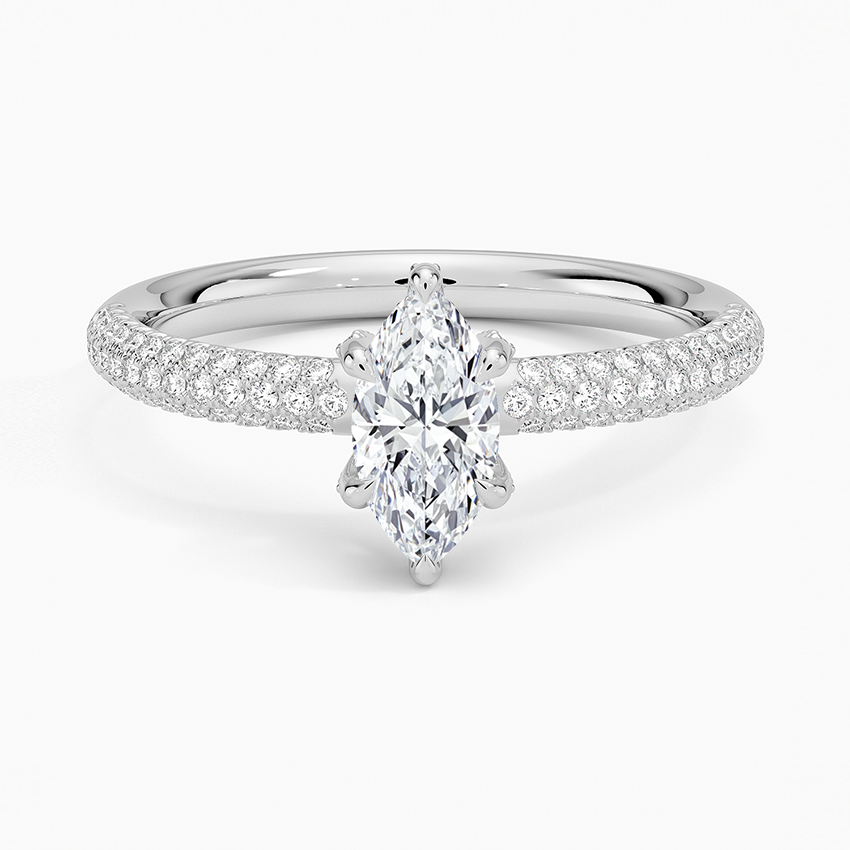 Valencia Diamond Ring (1/3 ct. tw.) Platinum Marquise Engagement Ring