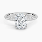 Valencia Diamond Ring (1/3 ct. tw.) Platinum Oval Engagement Ring