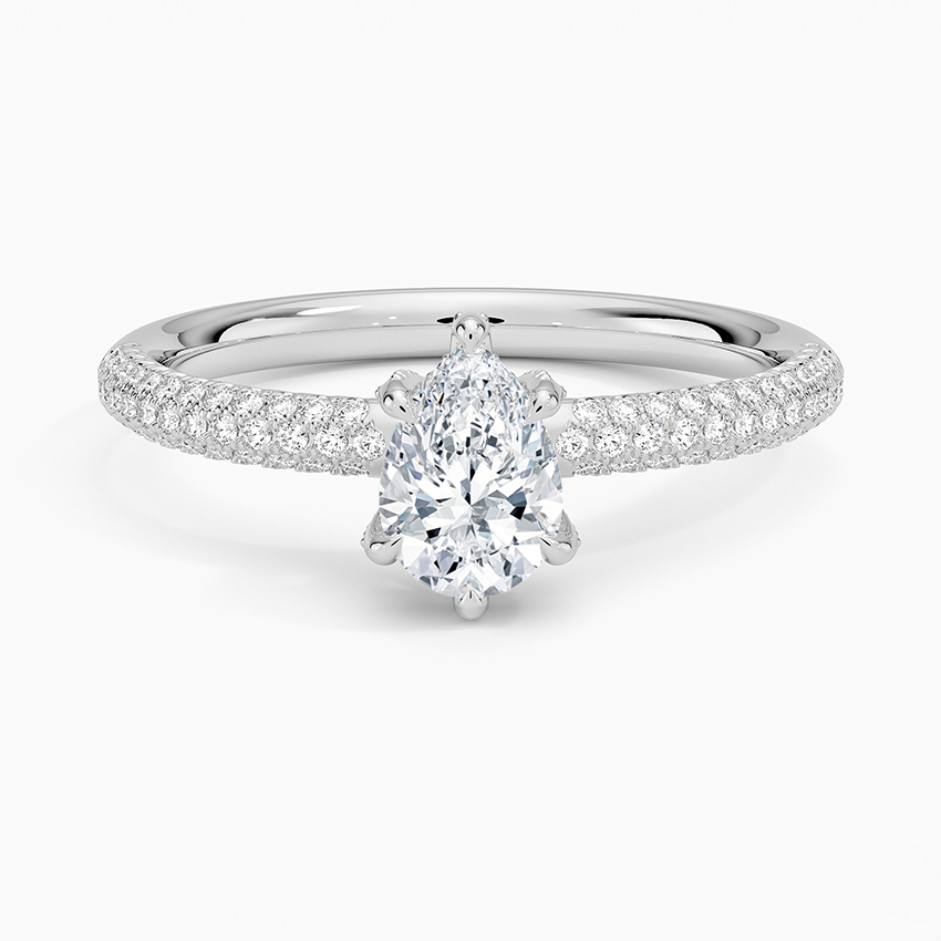 Valencia Diamond Ring (1/3 ct. tw.) Platinum Pear Engagement Ring