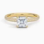 Valencia Diamond Ring (1/3 ct. tw.) Yellow Gold 18k Asscher Engagement Ring