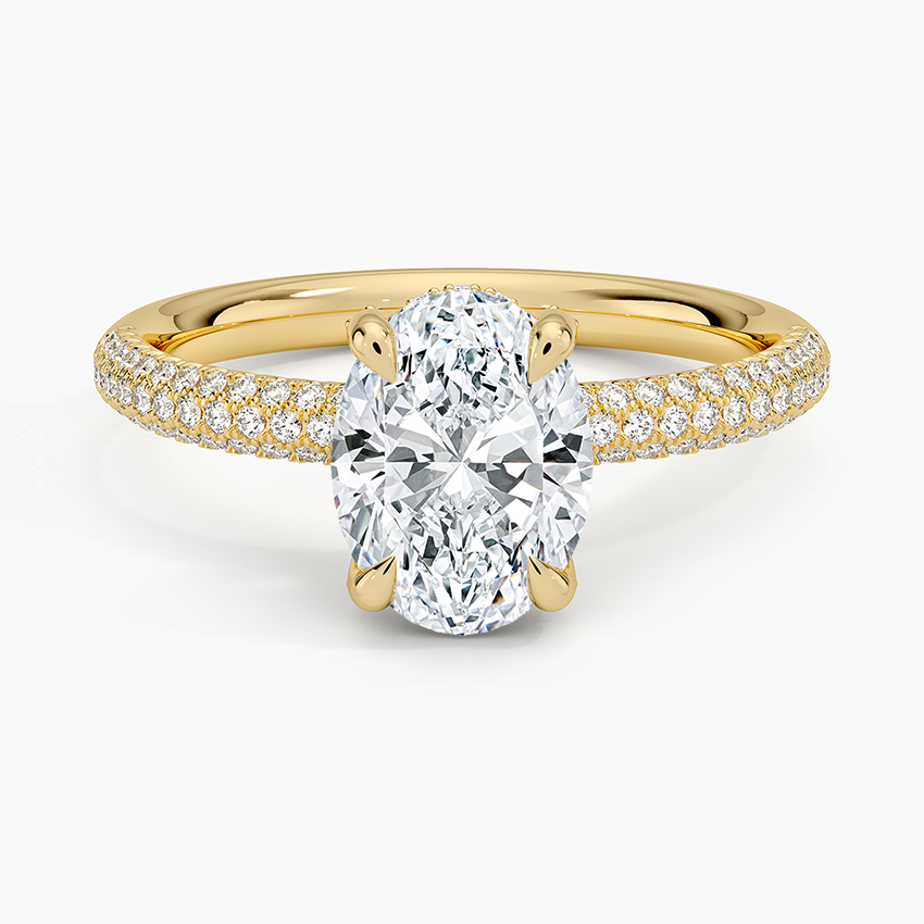 Valencia Diamond Ring (1/3 ct. tw.) Yellow Gold 18k Oval Engagement Ring
