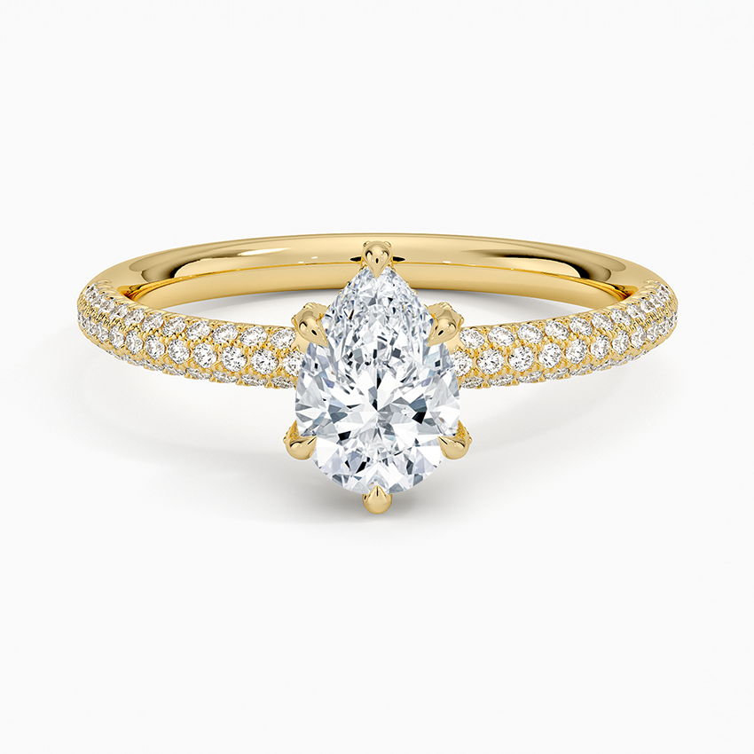 Valencia Diamond Ring (1/3 ct. tw.) Yellow Gold 18k Pear Engagement Ring