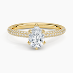 Valencia Diamond Ring (1/3 ct. tw.) Yellow Gold 18k Pear Engagement Ring