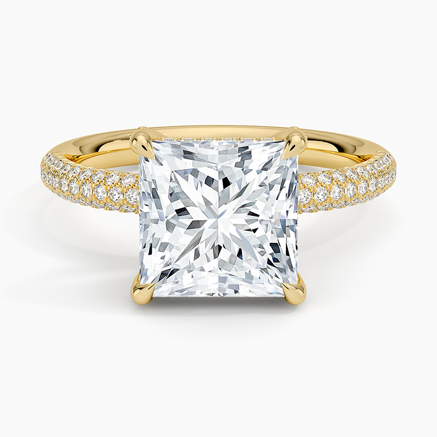 Valencia Diamond Ring (1/3 ct. tw.) Yellow Gold 18k Princess Engagement Ring