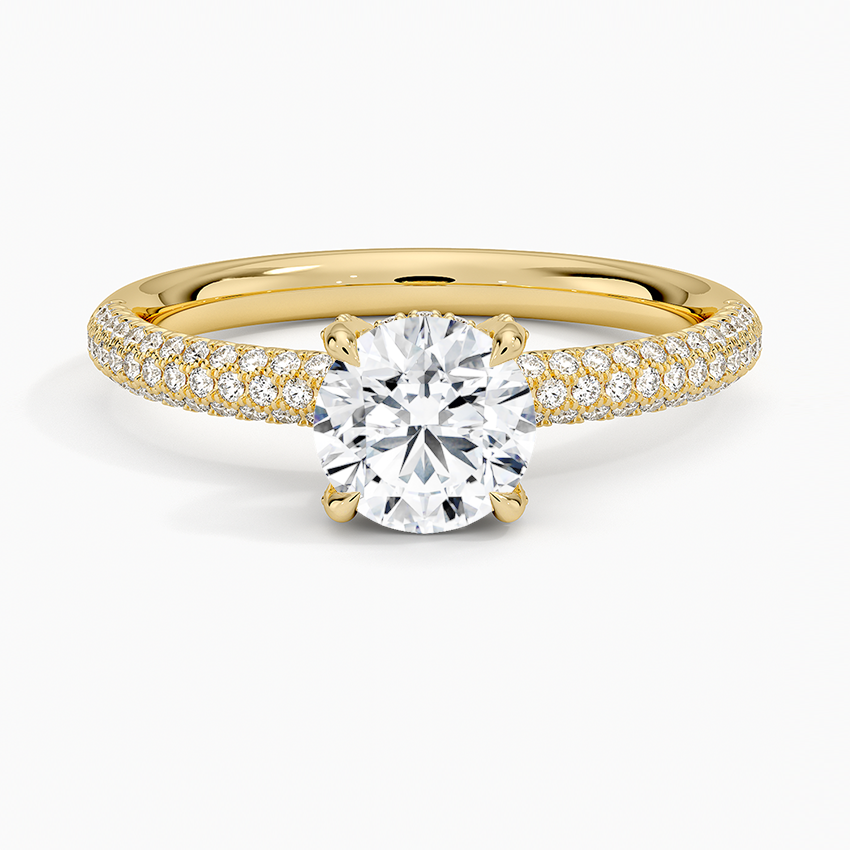 Valencia Diamond Ring (1/3 ct. tw.) Yellow Gold 18k Round Engagement Ring