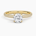 Valencia Diamond Ring (1/3 ct. tw.) Yellow Gold 18k Round Engagement Ring