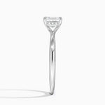 Freesia Hidden Halo Diamond Ring Platinum Asscher Engagement Ring