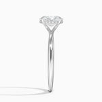 Freesia Hidden Halo Diamond Ring Platinum Oval Engagement Ring