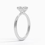 Freesia Hidden Halo Diamond Ring Platinum Pear Engagement Ring