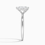 Freesia Hidden Halo Diamond Ring Platinum Pear Engagement Ring