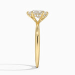 Freesia Hidden Halo Diamond Ring Yellow Gold 18k Pear Engagement Ring