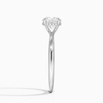 Freesia Hidden Halo Diamond Ring Platinum Round Engagement Ring