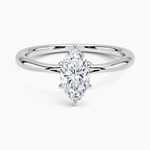 Freesia Hidden Halo Diamond Ring Platinum Marquise Engagement Ring