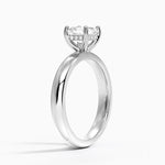 Sydney Perfect Fit Halo 3mm Diamond Ring Platinum Asscher Engagement Ring