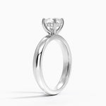 Sydney Perfect Fit Halo 3mm Diamond Ring Platinum Cushion Engagement Ring