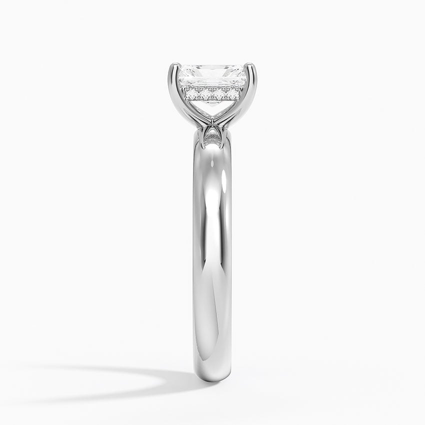 Sydney Perfect Fit Halo 3mm Diamond Ring Platinum Radiant Engagement Ring